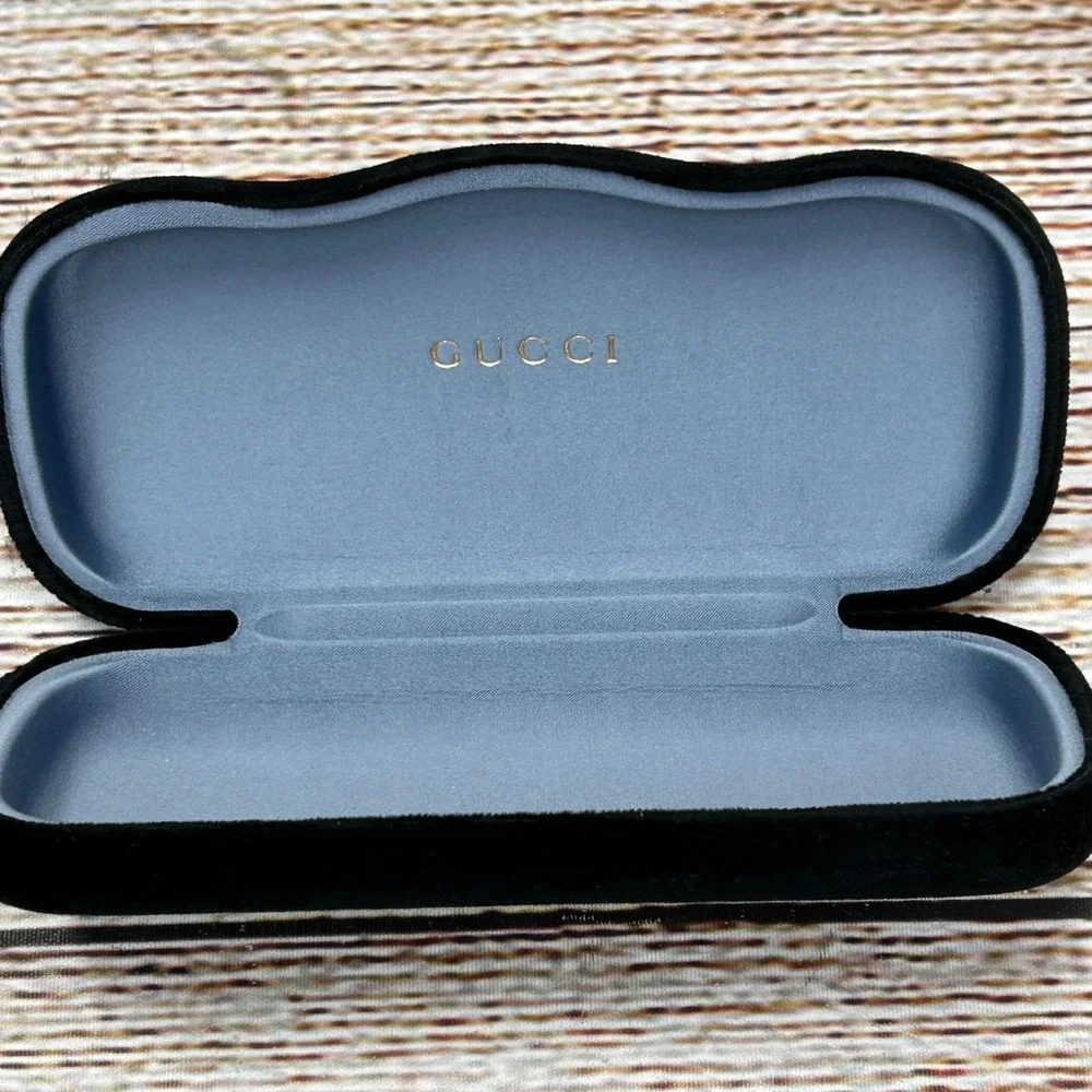 Gucci GG1493S 001 Black Acetate Square‎ Sunglasses Grey Lens w/ Case Never Worn